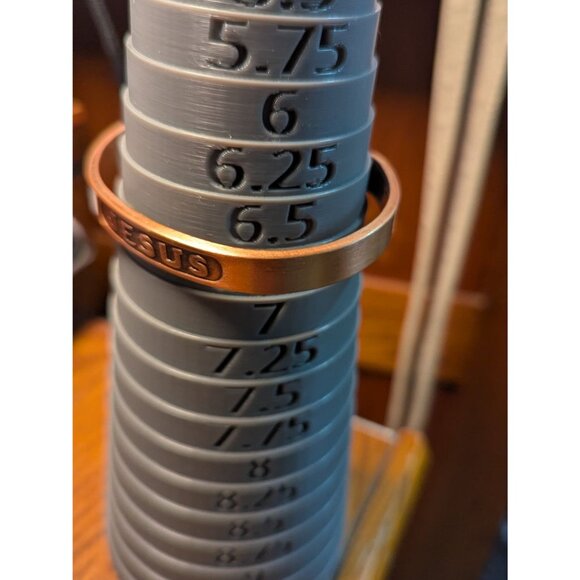 Jesus Engraved Copper Cuff Bracelet Simple Design   Christian Faith 6.5 - Picture 7 of 7